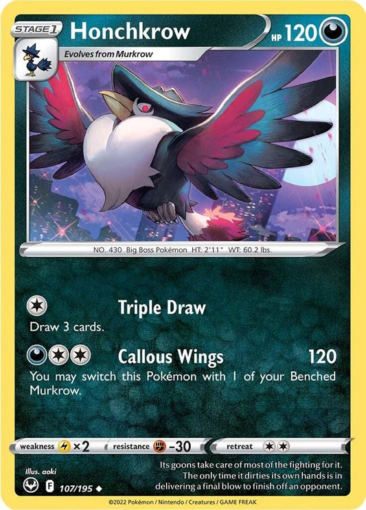 Silver Tempest #107 - Honchkrow