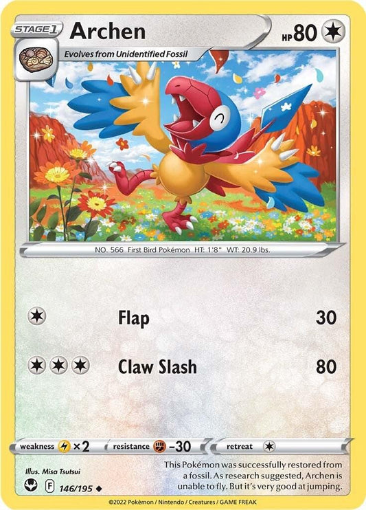 Silver Tempest #146 - Archen (Reverse Holo)