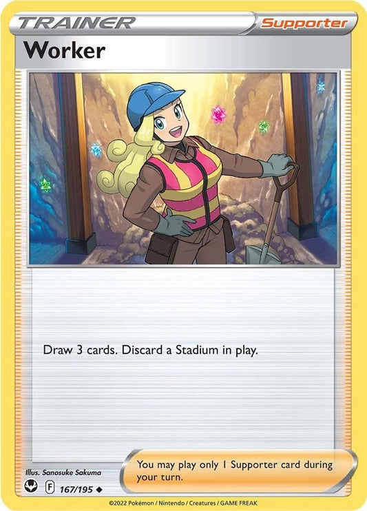 Silver Tempest #167 - Worker (Reverse Holo)