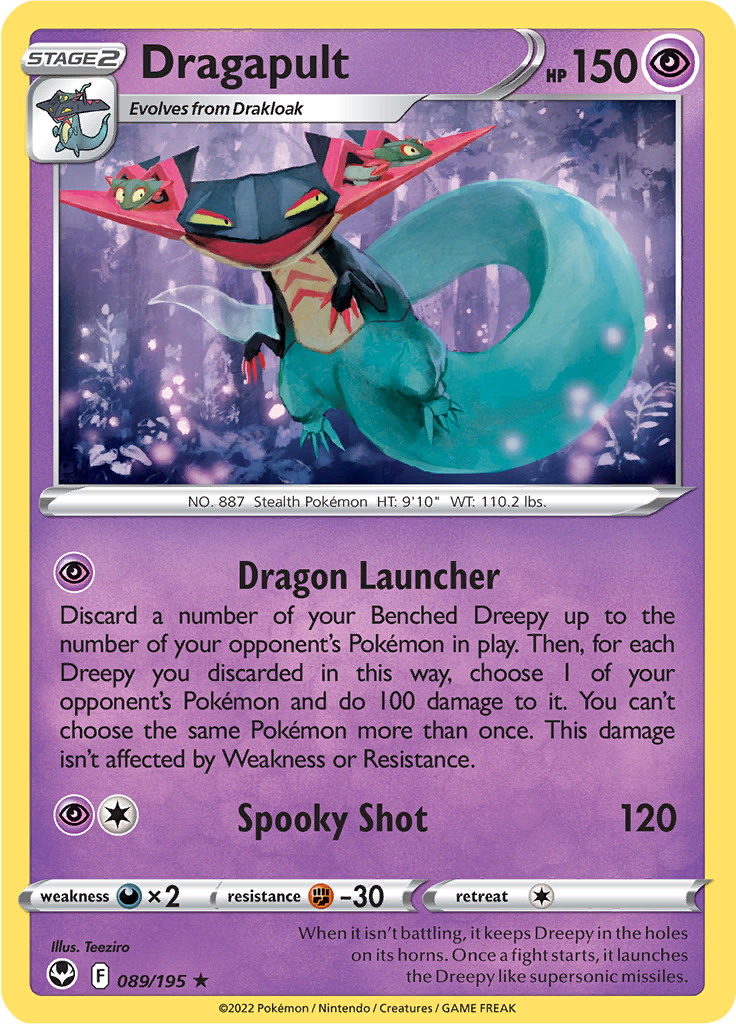 Silver Tempest #89 - Dragapult (Reverse Holo)