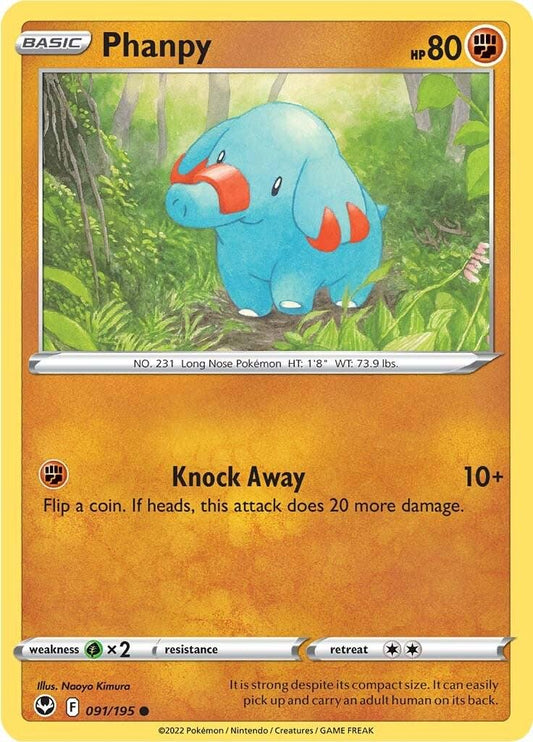 Silver Tempest #91 - Phanpy