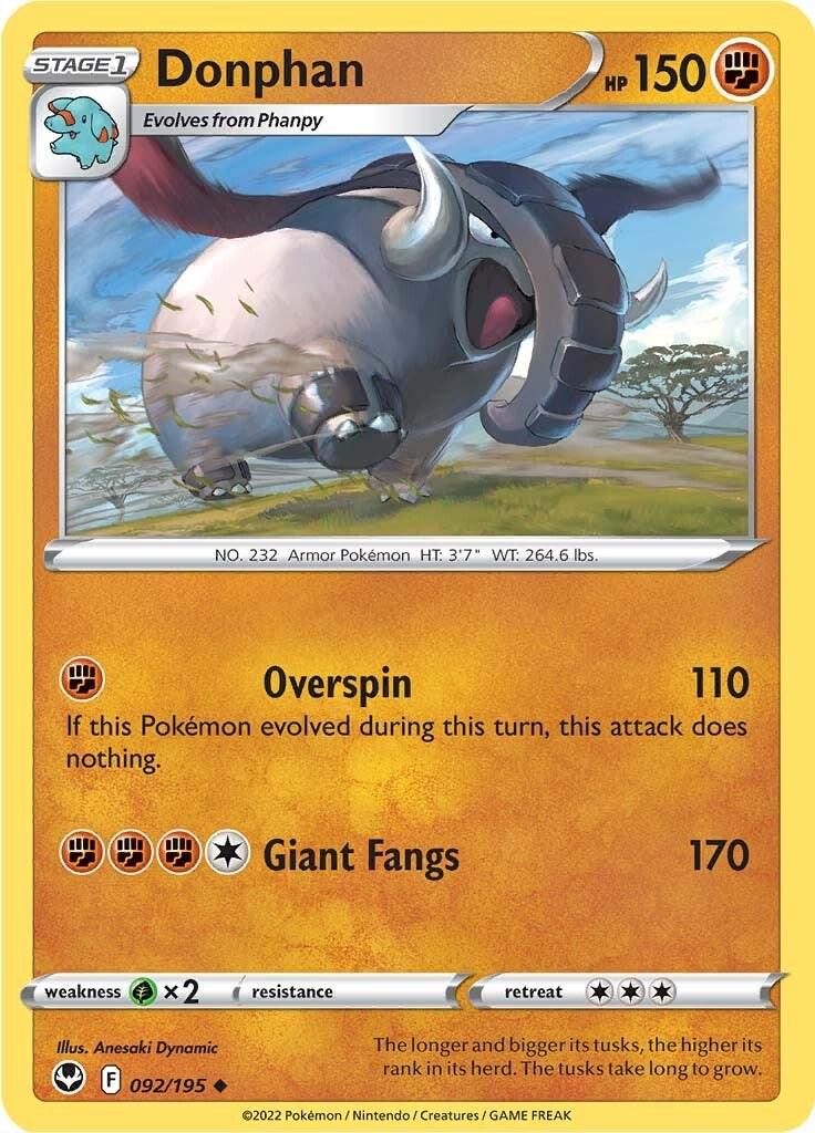 Silver Tempest #92 - Donphan
