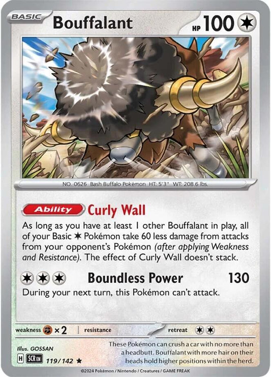 Stellar Crown #119 - Bouffalant (Reverse Holo)