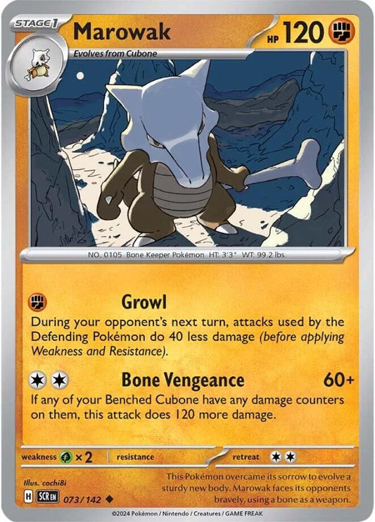 Stellar Crown #73 - Marowak (Reverse Holo)