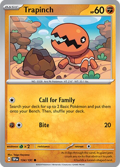 Surging Sparks #104 - Trapinch