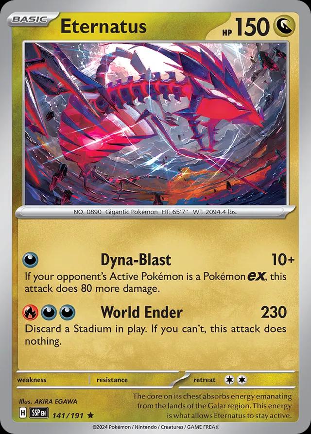 Surging Sparks #141 - Eternatus (Reverse Holo)