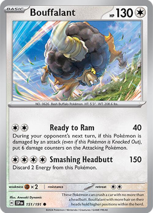 Surging Sparks #151 - Bouffalant (Reverse Holo)