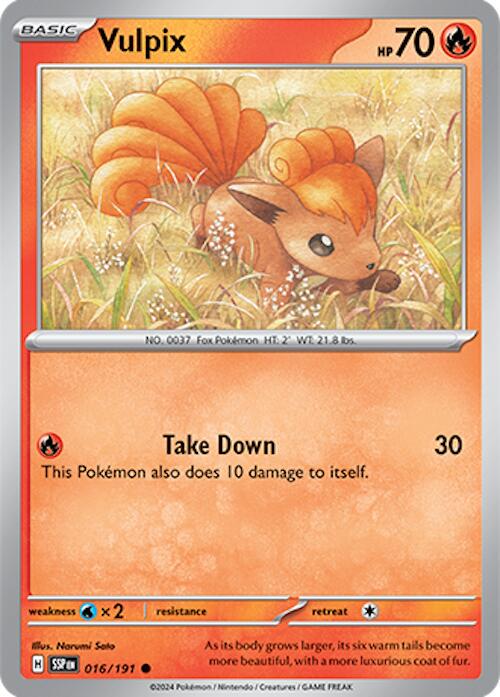 Surging Sparks #16 - Vulpix (Reverse Holo)