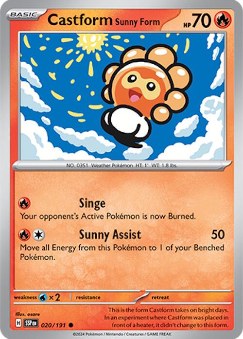 Surging Sparks #20 - Castform Sunny Form