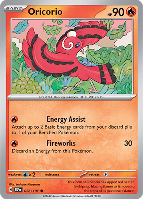 Surging Sparks #26 - Oricorio (Reverse Holo)