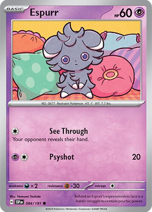 Surging Sparks #84 - Espurr (Reverse Holo)