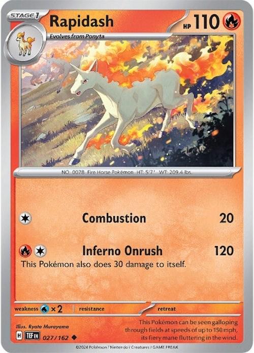 Temporal Forces #27 - Rapidash (Reverse Holo)