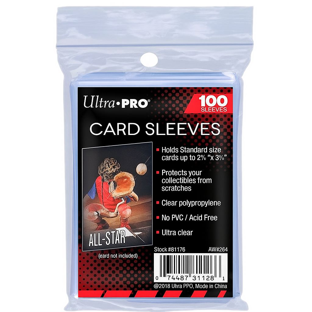 Ultra PRO Card Sleeves – 100 Count – Standard Size – Ultra Clear – PVC-Free &amp; Acid-Free Protection