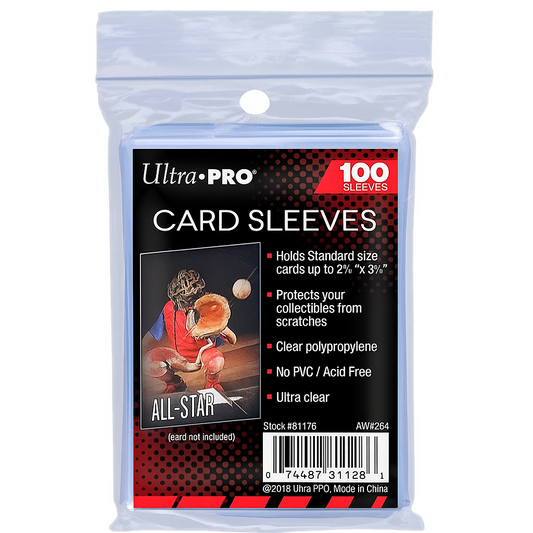 Ultra PRO Card Sleeves – 100 Count – Standard Size – Ultra Clear – PVC-Free &amp; Acid-Free Protection