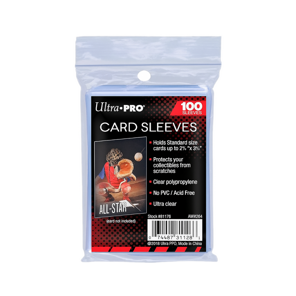 Ultra PRO Card Sleeves – 100 Stuks – Standaard Formaat – Ultra Clear – PVC-Vrij & Zuurvrij Bescherming