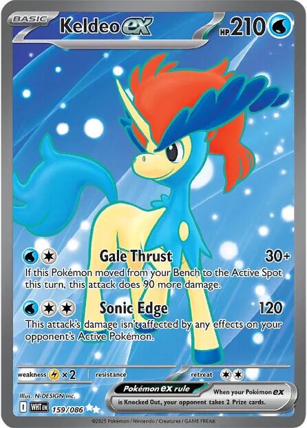 White Flare #159 - Keldeo EX