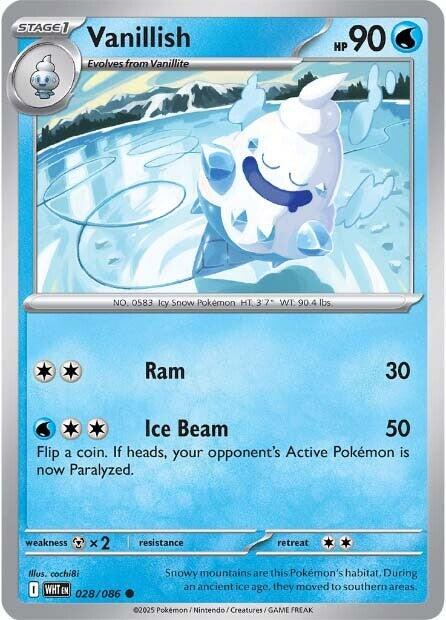 White Flare #28 - Vanillish (Reverse Holo)