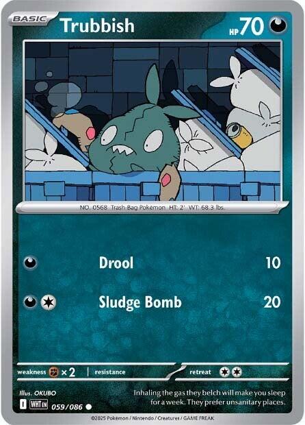 White Flare #59 - Trubbish (Reverse Holo)