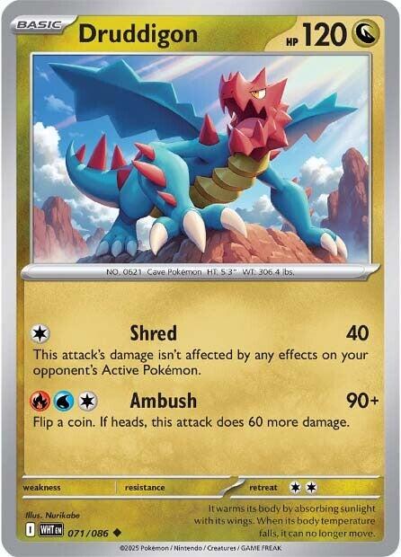 White Flare #71 - Druddigon (Reverse Holo)